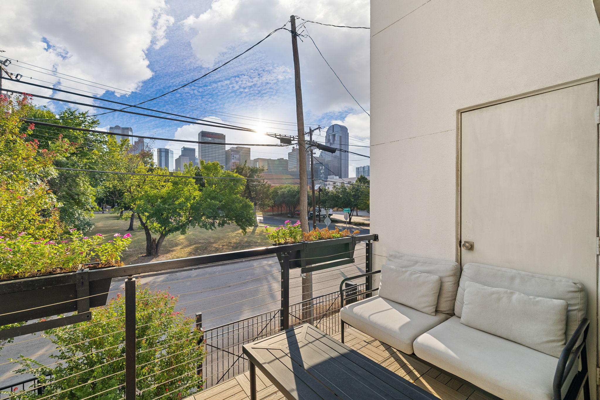 Living room fireplace and accent chairs